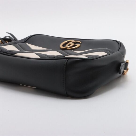 Gucci Gg Marmont Leather Chain Shoulder #137003G89B - Picture 3 of 10